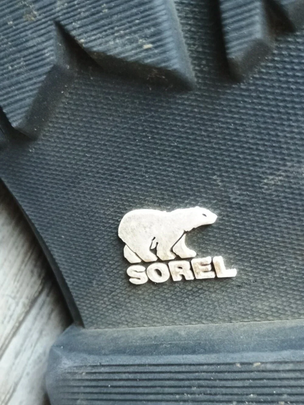 Sorel Kids Black Suede Chelsea Boots with Patterned Heel